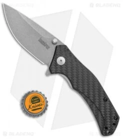 Kershaw Knockout Assisted Opening Knife Carbon Fiber (3.25" SW M390) 1870CFM390 -Sharp Edge Knife Shop Kershaw Knockout Assisted Opening CF SW 1870CFM390 BHQ 109087 jr bottlecap