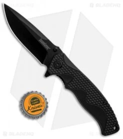Kershaw 1338B A/O Liner Lock Knife Black GFN (3.5" Black) 7 Kershaw 1338B A/O Liner Lock Knife Black GFN (3.5" Black) -Sharp Edge Knife Shop Kershaw LL A O Black 1338B BHQ 85041 jr bottlecap