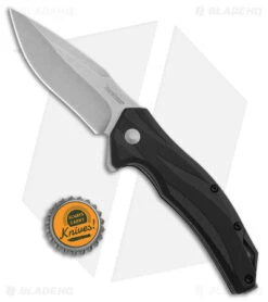 Kershaw Lateral Spring Assisted Knife Black GRN (3" Stonewash) 1645 -Sharp Edge Knife Shop Kershaw Lateral Knife Black SW BHQ 178497 jr bottlecap
