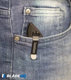 Kershaw Launch 1 Automatic Knife Blue Aluminum (3.4" BlackWash) 7100BLUBW -Sharp Edge Knife Shop Kershaw Launch 1 Automatic Knife Black Aluminum BlackWash 7100BW BHQ 27374 kp in pocket web 3