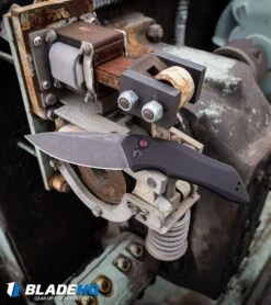 Kershaw Launch 1 Automatic Knife Black Aluminum (3.4" BlackWash) 7100BW -Sharp Edge Knife Shop Kershaw Launch 1 Automatic Knife Black Aluminum BlackWash 7100BW BHQ 27374 kp lifestyle web large