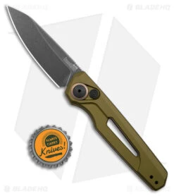 Kershaw Launch 11 Automatic Knife OD Green Aluminum (2.75" Blackwash) 7550OL -Sharp Edge Knife Shop Kershaw Launch 11 Auto OD Green Aluminum Blackwash BHQ 178231 jr bottlecap