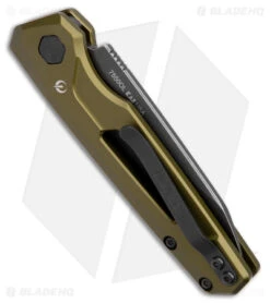 Kershaw Launch 11 Automatic Knife OD Green Aluminum (2.75" Blackwash) 7550OL -Sharp Edge Knife Shop Kershaw Launch 11 Auto OD Green Aluminum Blackwash BHQ 178231 jr side