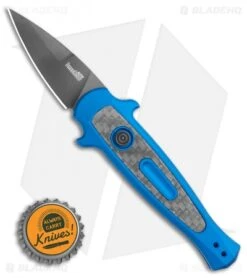 Kershaw Launch 12 CA Legal Mini Stiletto Automatic Knife Blue (1.9" Black) 7 Kershaw Launch 12 CA Legal Mini Stiletto Automatic Knife Blue (1.9" Black) -Sharp Edge Knife Shop Kershaw Launch 12 Mini Stiletto Automatic Knife Blue 2.5 Black 7130BLUBLK BHQ 117930 LS Bottlecap