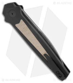 Kershaw Launch 15 MagnaCut Automatic Knife Aluminum/Micarta (3.8" Black SW) 7950 -Sharp Edge Knife Shop Kershaw Launch 15 Knife Black Micarta BW BHQ 178514 jr side