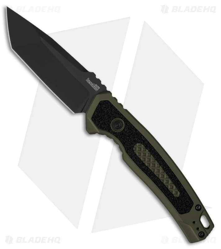 Kershaw Launch 16 Tactical Automatic Knife OD Green (3.4" Black M4) 7105OLBLK 1 Kershaw Launch 16 Tactical Automatic Knife OD Green (3.4" Black M4) 7105OLBLK