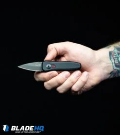 Kershaw Launch 4 CA Legal Automatic Knife Gray (1.9" Damascus) BHQ Exclusive 13 Kershaw Launch 4 CA Legal Automatic Knife Gray (1.9" Damascus) BHQ Exclusive -Sharp Edge Knife Shop Kershaw Launch 4 CA Legal Automatic Knife Black 7500BL BHQ 34416 in hand web 4