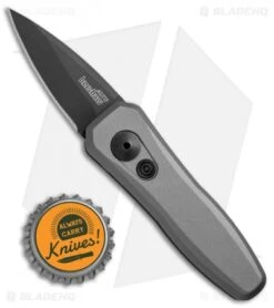Kershaw Launch 4 CA Legal Automatic Knife Gray (1.9" Black) 7500GRYBLK -Sharp Edge Knife Shop Kershaw Launch 4 CA Legal Gray Black KER7500GRYBLK BHQ 74062 jr bottlecap