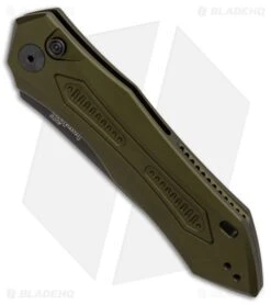 Kershaw Launch 6 Automatic Knife OD Green (3.75" Black) 7800OLBLK 6 Kershaw Launch 6 Automatic Knife OD Green (3.75" Black) 7800OLBLK -Sharp Edge Knife Shop Kershaw Launch 6 Olive Black BHQ 89519 er spine large