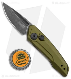 Kershaw Launch 9 Automatic Knife OD Green Aluminum (1.8" Black SW) 7250OLBW 7 Kershaw Launch 9 Automatic Knife OD Green Aluminum (1.8" Black SW) 7250OLBW -Sharp Edge Knife Shop Kershaw Launch 9 Auto OD Green Blackwash BHQ 147570 jr bottlecap