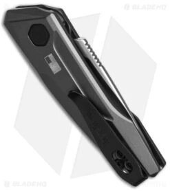 Kershaw Launch 9 Automatic Knife Drop Point Gray Aluminum (1.8" Stonewash) -Sharp Edge Knife Shop Kershaw Launch 9 Gray Automatic Knife Stonewash BHQ 145446 td side