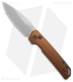 Kershaw Launch Iridium MagnaCut Automatic Knife Bronze Aluminum (3.5" Stonewash)