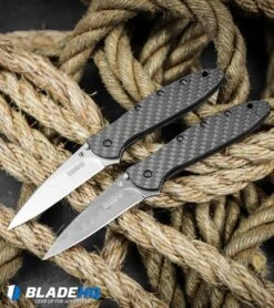 Kershaw Leek Assisted Opening Knife Carbon Fiber (3" Satin Composite) 1660CFCBSW -Sharp Edge Knife Shop Kershaw Leek Assisted Opening Knife Carbon Fiber Satin Composite 1660CFCBSW BHQ 100508 kp rope web 1