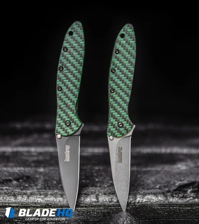 Kershaw Leek Assisted Opening Knife Glow Carbon Fiber (3" SW) 1660GLCFSW 3 Kershaw Leek Assisted Opening Knife Glow Carbon Fiber (3" SW) 1660GLCFSW - Image 3