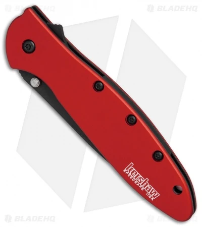 Kershaw Leek Assisted Opening Knife Red (3" Black) 1660RDBLK 3 Kershaw Leek Assisted Opening Knife Red (3" Black) 1660RDBLK - Image 3