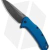 Kershaw Link Drop Point Knife Blue Aluminum (3.25" BlackWash) 1776NBBW