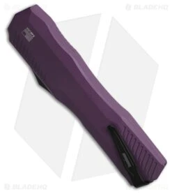 Kershaw Livewire MagnaCut OTF Automatic Knife Purple Aluminum (3.4" Black) 5 Kershaw Livewire MagnaCut OTF Automatic Knife Purple Aluminum (3.4" Black) -Sharp Edge Knife Shop Kershaw Livewire MagnaCut OTF Automatic Knife Purple Aluminum 3in Black BHQ 208566 td side large