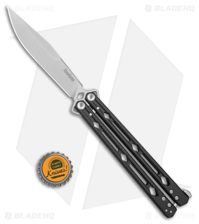 Kershaw Lucha Balisong Butterfly Knife Black (4.5" Stonewash) 5150BLK 4 Kershaw Lucha Balisong Butterfly Knife Black (4.5" Stonewash) 5150BLK - Image 4