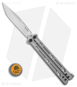 Kershaw Lucha Balisong Butterfly Knife Stainless Steel (4.5" Stonewash) 5150 7 Kershaw Lucha Balisong Butterfly Knife Stainless Steel (4.5" Stonewash) 5150 -Sharp Edge Knife Shop Kershaw Lucha Balisong Butterfly Knife Stainless Steel 4in SW BHQ 105983 td size