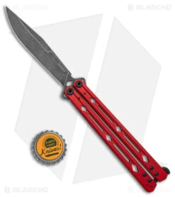 Kershaw Lucha Balisong Butterfly Knife Red (4.5" Blackwash) 5150RDBW 7 Kershaw Lucha Balisong Butterfly Knife Red (4.5" Blackwash) 5150RDBW -Sharp Edge Knife Shop Kershaw Lucha Balisong Butterfly Red Blackwash 5150RDBW BHQ 117070 jr bottlecap large