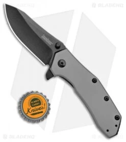 Kershaw Median Bead Blast A/O Frame Lock Knife Stainless Steel (3" Black) 7 Kershaw Median Bead Blast A/O Frame Lock Knife Stainless Steel (3" Black) -Sharp Edge Knife Shop Kershaw Median BB A O FL SS Black KS1551TI BHQ 100764 jr bottlecap
