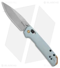 Kershaw Mini Iridium DuraLock Knife Ice Blue Anodized Aluminum (3" Stonewash)