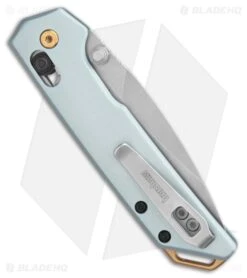 Kershaw Mini Iridium DuraLock Knife Ice Blue Anodized Aluminum (3" Stonewash) -Sharp Edge Knife Shop Kershaw Mini Iridium DuraLock Knife Ice Blue Anodized Aluminum Stonewash BHQ 201242 kr side large