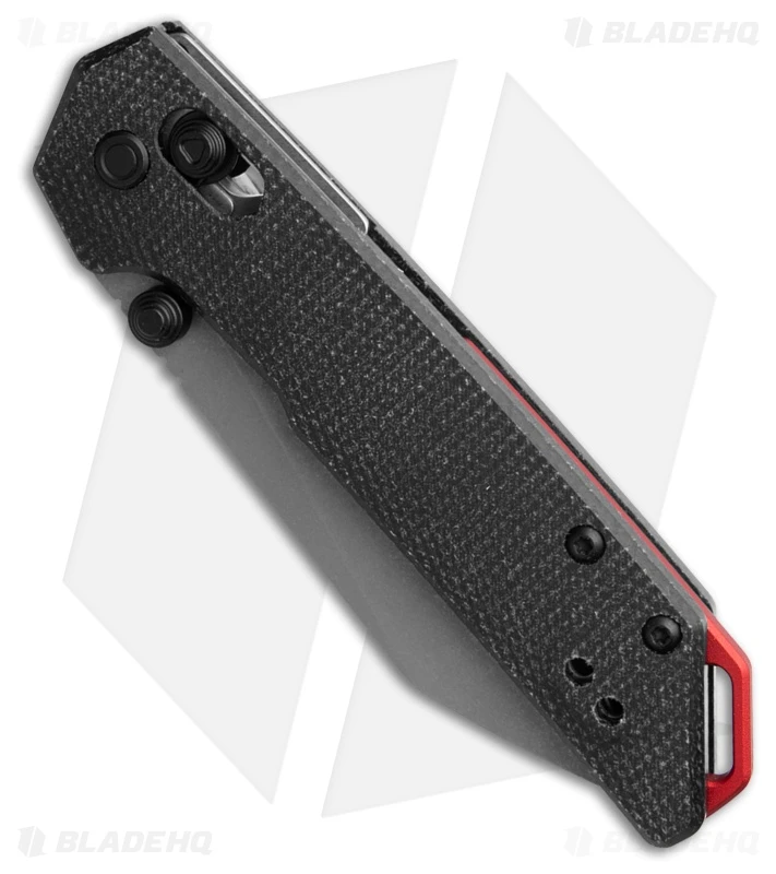 Kershaw Mini Iridium Reverse Tanto DuraLock Knife Black Micarta (3" Working) 2 Kershaw Mini Iridium Reverse Tanto DuraLock Knife Black Micarta (3" Working) - Image 2