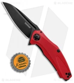 Kershaw Mini Natrix Sub-Frame Lock Knife Red G-10 (2.75" Black) 7006RDBLK 7 Kershaw Mini Natrix Sub-Frame Lock Knife Red G-10 (2.75" Black) 7006RDBLK -Sharp Edge Knife Shop Kershaw Mini Natrix Sub FL Red G 10 Black KS7006RDBLK BHQ 92520 jr bottlecap