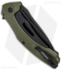 Kershaw Natrix XL Sub-Frame Lock Knife OD Green G-10 (3.75" Black) 7008OLBLK 6 Kershaw Natrix XL Sub-Frame Lock Knife OD Green G-10 (3.75" Black) 7008OLBLK -Sharp Edge Knife Shop Kershaw Natri XL Sub FL OD Green G 10 Black 7008OLBLK BHQ 80571 jr side