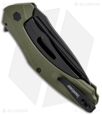 Kershaw Natrix XL Sub-Frame Lock Knife OD Green G-10 (3.75" Black) 7008OLBLK 3 Kershaw Natrix XL Sub-Frame Lock Knife OD Green G-10 (3.75" Black) 7008OLBLK - Image 3