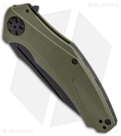 Kershaw Natrix XL Sub-Frame Lock Knife OD Green G-10 (3.75" Black) 7008OLBLK 2 Kershaw Natrix XL Sub-Frame Lock Knife OD Green G-10 (3.75" Black) 7008OLBLK - Image 2