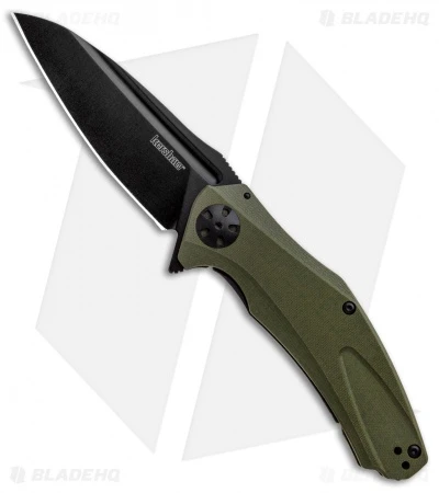Kershaw Natrix XL Sub-Frame Lock Knife OD Green G-10 (3.75" Black) 7008OLBLK 1 Kershaw Natrix XL Sub-Frame Lock Knife OD Green G-10 (3.75" Black) 7008OLBLK