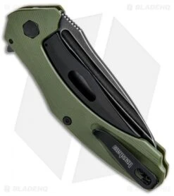 Kershaw Natrix A/O Knife Olive Green G-10 (3.25" BlackWash) 7007OLBW 6 Kershaw Natrix A/O Knife Olive Green G-10 (3.25" BlackWash) 7007OLBW -Sharp Edge Knife Shop Kershaw Natrix A O Olive Green Blackwash 7007OLBW BHQ 82643 jr side
