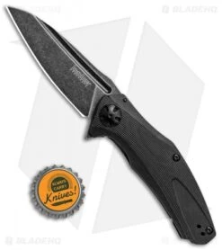 Kershaw Natrix A/O Knife Black G-10 (3.25" BlackWash) 7007BLKBW -Sharp Edge Knife Shop Kershaw Natrix AO Black G 10 BlackWash 7007BLKBW BHQ 82902 jr bottlecap