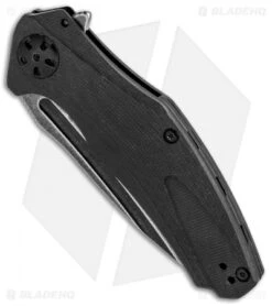 Kershaw Natrix A/O Knife Black G-10 (3.25" BlackWash) 7007BLKBW -Sharp Edge Knife Shop Kershaw Natrix AO Black G 10 BlackWash 7007BLKBW BHQ 82902 jr spine