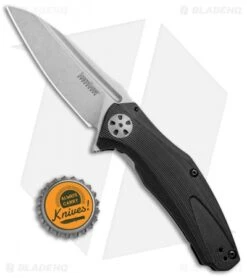 Kershaw Natrix A/O Sub-Frame Lock Knife Black G-10 (3.25" Stonewash) KS7007BK -Sharp Edge Knife Shop Kershaw Natrix AO Sub Frame Black G 10 SW 7007 BHQ 52198 jr bottlecap