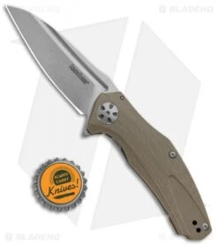 Kershaw Natrix Sub-Frame Lock Knife Tan G-10 (3.25" Stonewash) 7007TAN 7 Kershaw Natrix Sub-Frame Lock Knife Tan G-10 (3.25" Stonewash) 7007TAN -Sharp Edge Knife Shop Kershaw Natrix Sub FL Tan G 10 SW KS7007TAN BHQ 88101 jr bottlecap