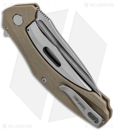 Kershaw Natrix Sub-Frame Lock Knife Tan G-10 (3.25" Stonewash) 7007TAN 3 Kershaw Natrix Sub-Frame Lock Knife Tan G-10 (3.25" Stonewash) 7007TAN - Image 3