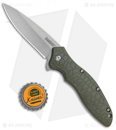Kershaw Oso Sweet Assisted Opening Knife OD Green (3" Stonewash) 1830ODSW 4 Kershaw Oso Sweet Assisted Opening Knife OD Green (3" Stonewash) 1830ODSW - Image 4