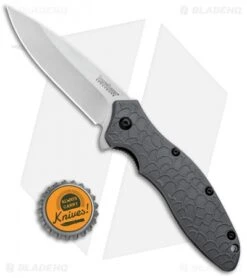 Kershaw Oso Sweet Assisted Opening Knife Gray (3" Stonewash) 1830GRYSW -Sharp Edge Knife Shop Kershaw Oso Sweet LL Gray SW KS1830GRYSW BHQ 96706 jr bottlecap