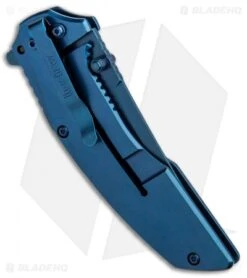 Kershaw Outright A/O Frame Lock Knife Blue/Black G-10 (3" Blue) 8320 -Sharp Edge Knife Shop Kershaw Outright AO FL Blue Black G 10 Blue 8320 BHQ 80595 jr side
