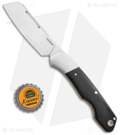 Kershaw Parley Cleaver Slip Joint Knife Black Polished Micarta (3.1" Satin) 4384 -Sharp Edge Knife Shop Kershaw Parley Cleaver Slip Joint Black Polished Micarta 3in Satin BHQ 139784 td size