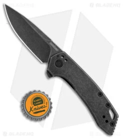 Kershaw Radar Frame Lock Knife Black Steel (2.9" Black SW) 5560 -Sharp Edge Knife Shop Kershaw Radar Knife BW BW BHQ 178513 jr bottlecap