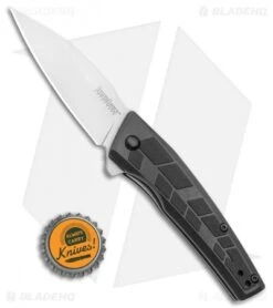 Kershaw Rhetoric Assisted Opening Knife Black GFN (3" Bead Blast) -Sharp Edge Knife Shop Kershaw Rhetoric A O 1342X BHQ 112279 LS Bottlecap