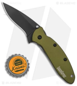 Kershaw Scallion Assisted Opening Knife Olive (2.25" Black) 1620OLBLK 7 Kershaw Scallion Assisted Opening Knife Olive (2.25" Black) 1620OLBLK -Sharp Edge Knife Shop Kershaw Scallion Assisted Opening Knife Olive 2in Black BHQ 11769 td size