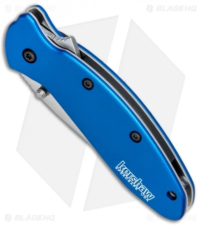 Kershaw Scallion Assisted Opening Knife Navy Blue (2.25" Bead Blast) 1620NB 2 Kershaw Scallion Assisted Opening Knife Navy Blue (2.25" Bead Blast) 1620NB - Image 2