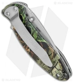 Kershaw Scallion Flipper Knife Tree Camo Aluminum (2.25" Satin) 1620C -Sharp Edge Knife Shop Kershaw Scallion Assisted Opening Tree Camo BB 1620C BHQ 0377 jr side