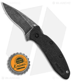 Kershaw Scallion Assisted Opening Knife Black (2.25" Blackwash) 7 Kershaw Scallion Assisted Opening Knife Black (2.25" Blackwash) -Sharp Edge Knife Shop Kershaw Scallion LL AO Blackwash BHQ 154169 td size