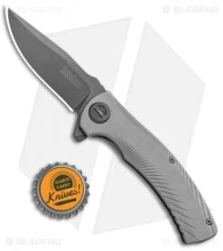 Kershaw Seguin Assisted Opening Frame Lock Knife Gray (3.1" Gray) 3490 8 Kershaw Seguin Assisted Opening Frame Lock Knife Gray (3.1" Gray) 3490 -Sharp Edge Knife Shop Kershaw Seguin SA FL Gray Gray 3490 BHQ 94082 jr bottlecap